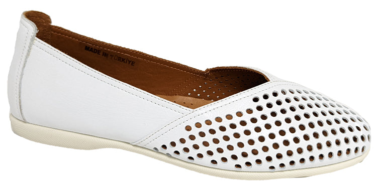 0030-43D WHITE LEATHER A.BJ TBN