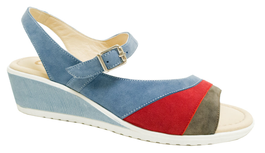 TL-9611 - Blue Mixed Suede